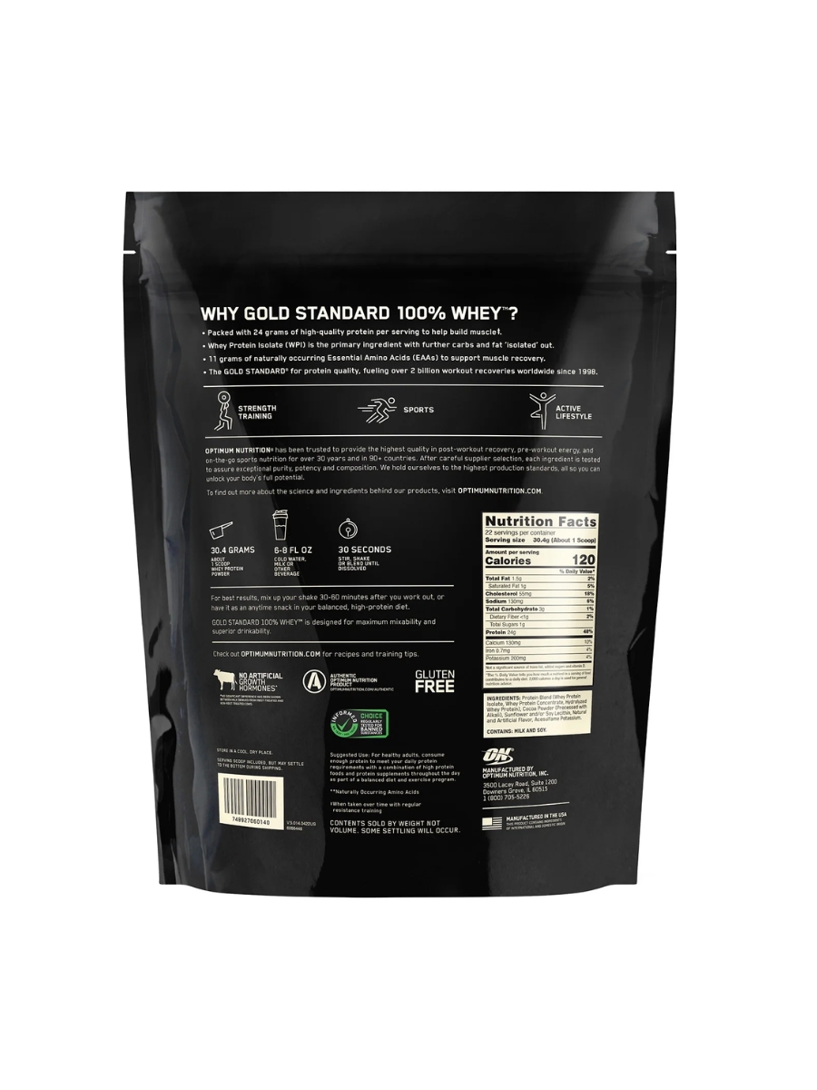 Optimum Nutrition Gold Standard Whey Double Rich Chocolate Protein Powder - Image 3